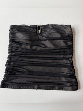 Abercrombie & Fitch Strapless Ruched Tube Top - Size Small